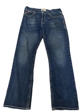 Ariat M4 Adkins Boot Cut Jeans 36x34 Dark Wash Men’s Western Cowboy Denim